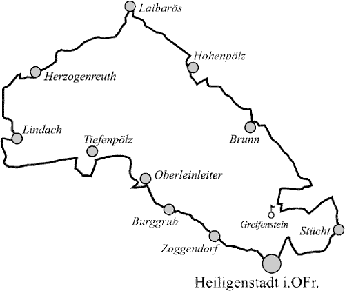 Übersichtskarte Radwanderung *Natur und Kultur*